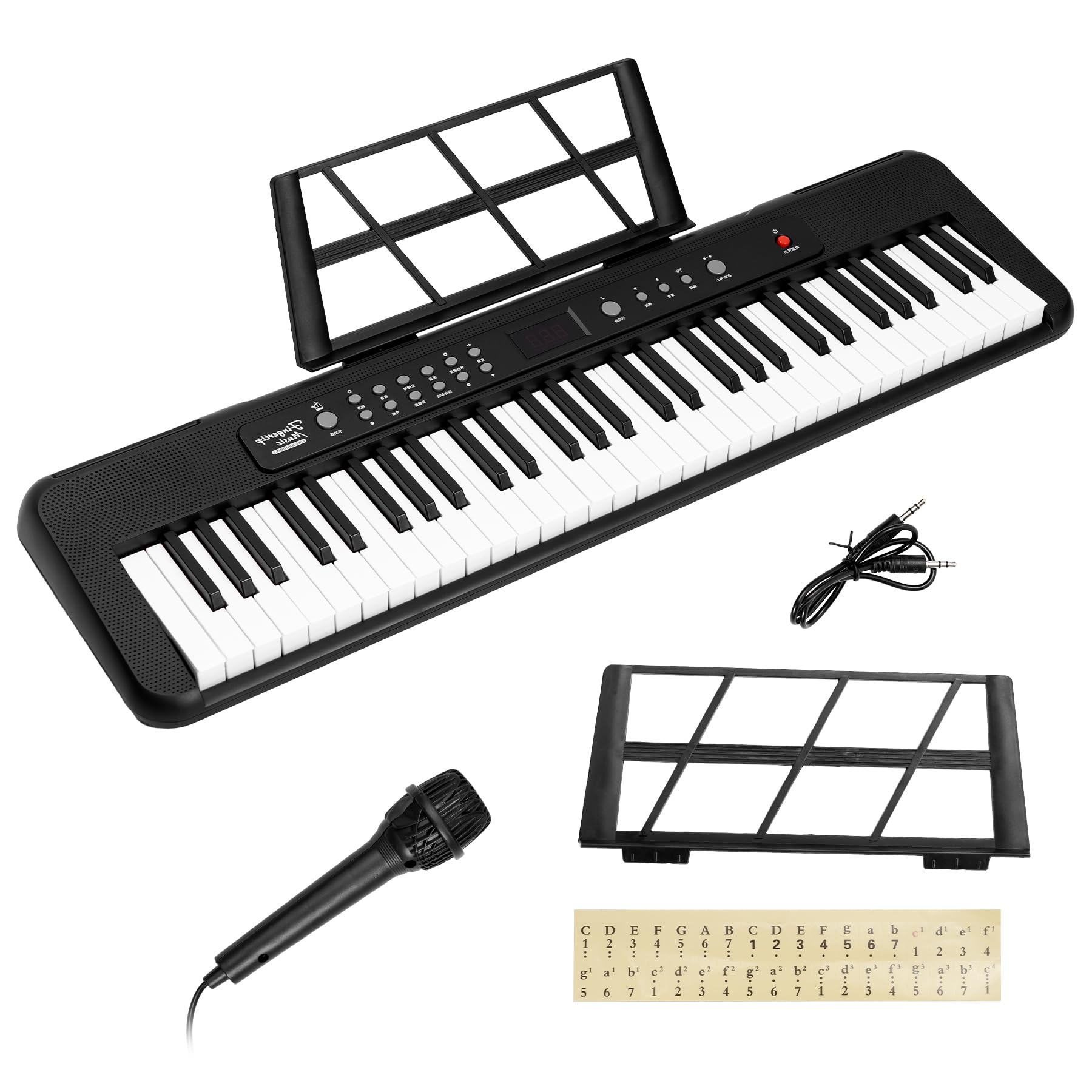 Yumcute 電子ピアノ 日本語表記 充電式 200音色内蔵 MIDI機能 サ Amazon | Yumcute 電子ピアノ 日本語表記 充電式 200音色内蔵 MIDI機能